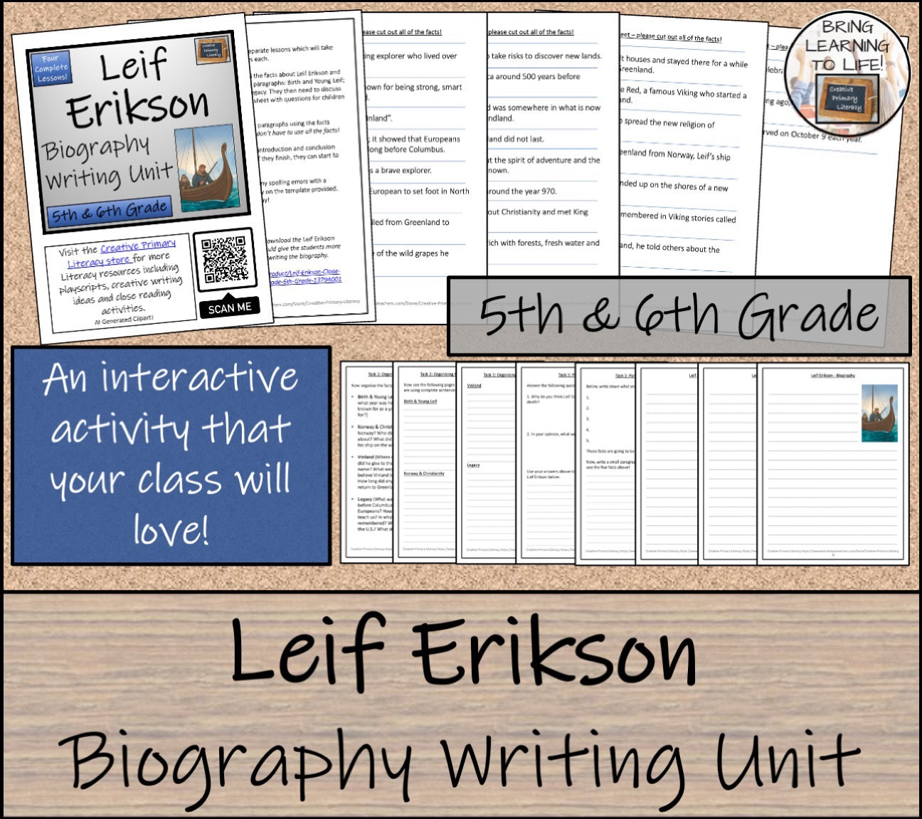 Leif Erikson Close Reading & Biography Bundle | 5th Grade & 6th Grade