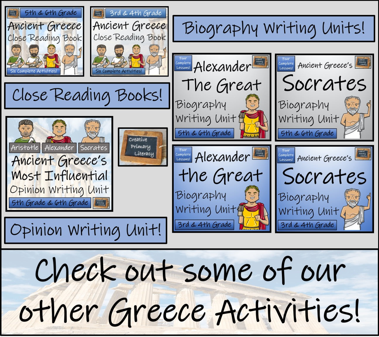 Ancient Greece Timeline Display and Sorting Activity