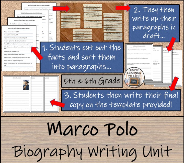 Marco Polo Biography Writing Unit | 5th–6th Grade | World Explorers