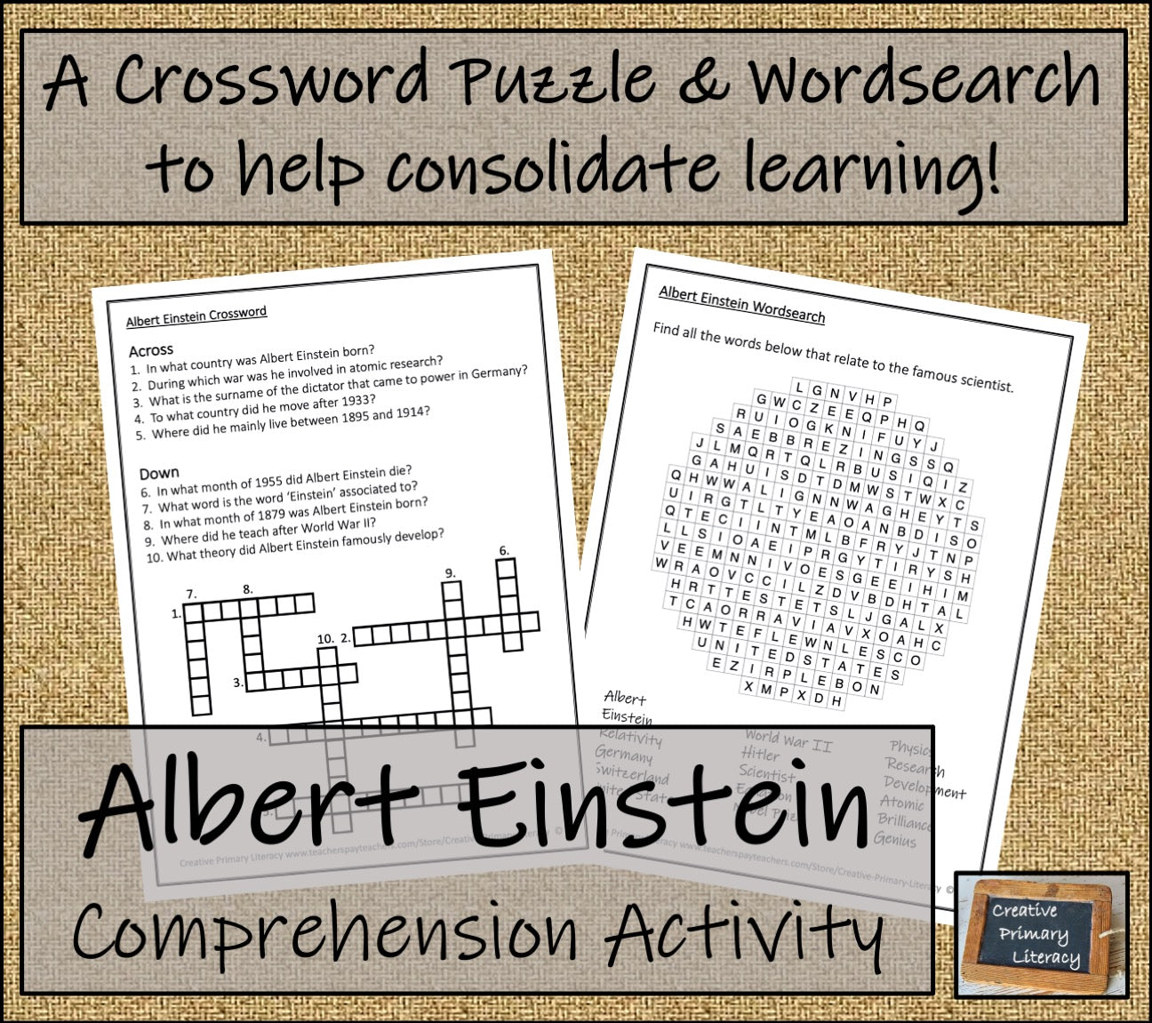 Albert Einstein Close Reading Comprehension Activity | 5th Grade & 6th ...
