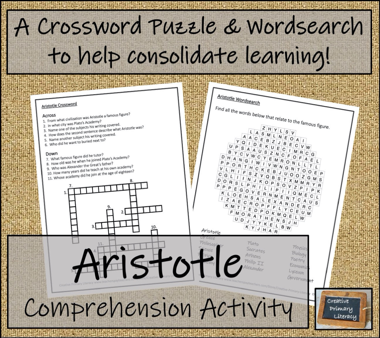 Aristotle Biography Writing Unit | 5th Grade & 6th Grade