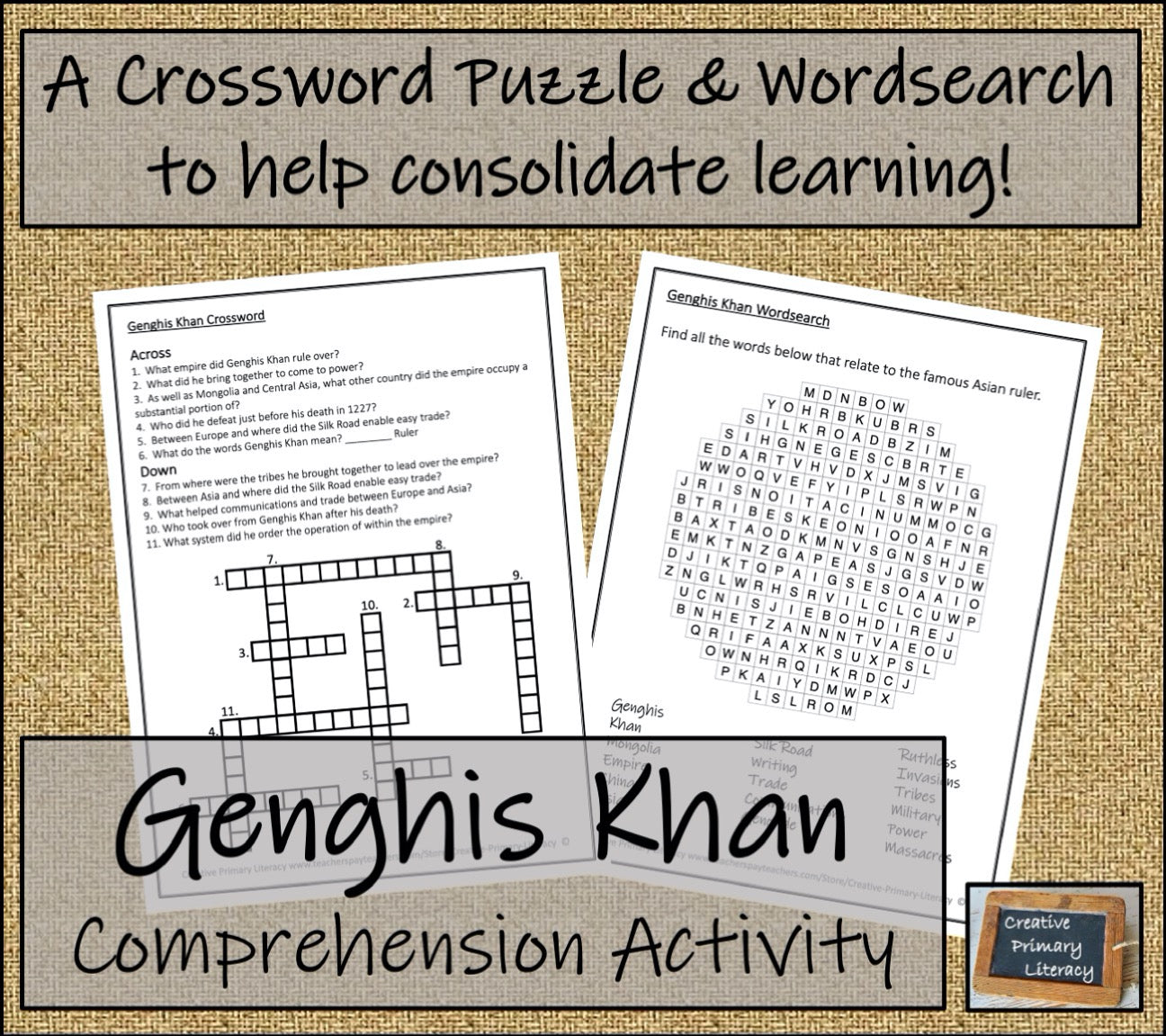 Genghis Khan Biography Project & Writing Unit | 5th Grade & 6th Grade