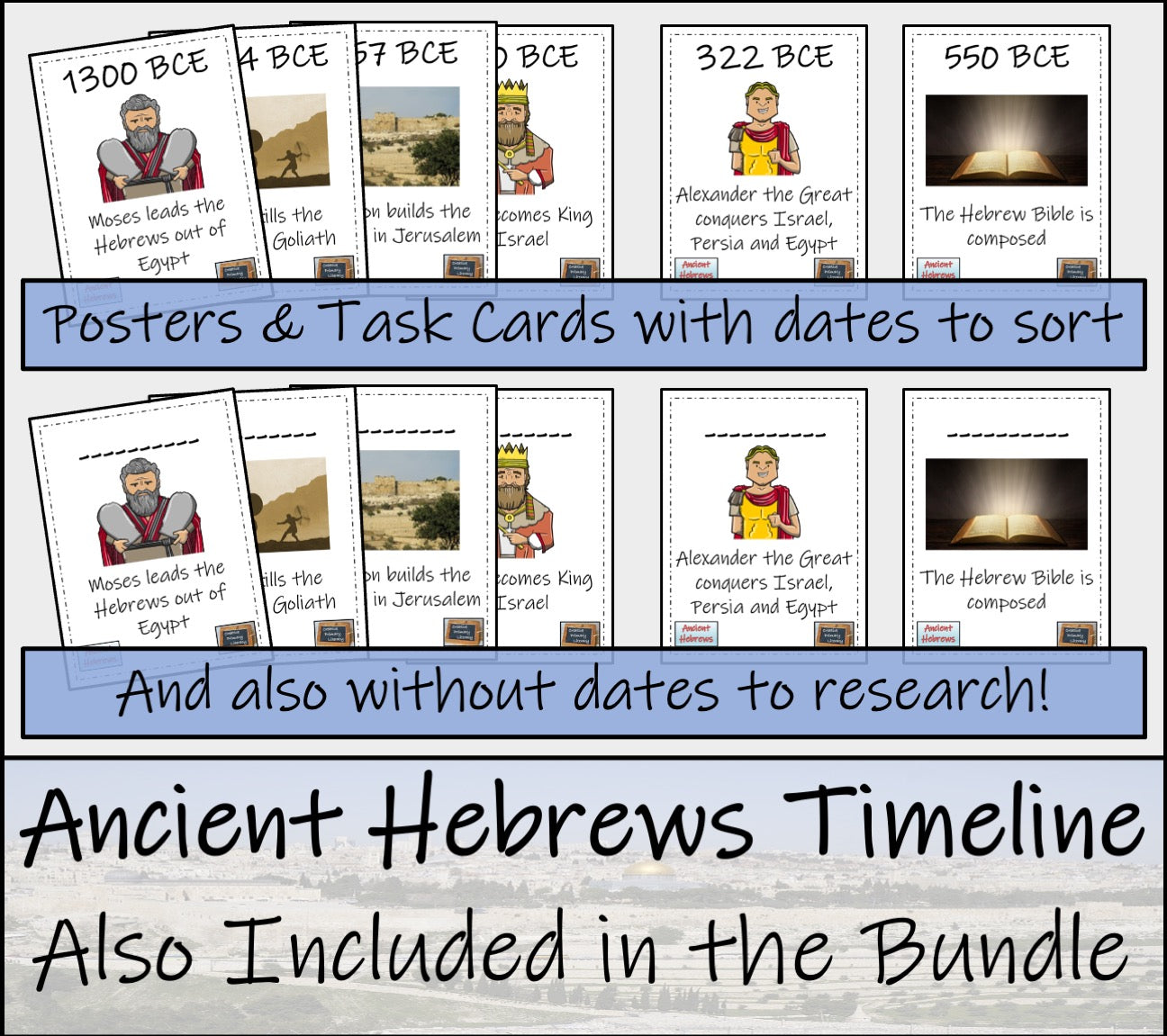 Ancient Hebrews Mega Bundle of Activities | 3rd Grade & 4th Grade