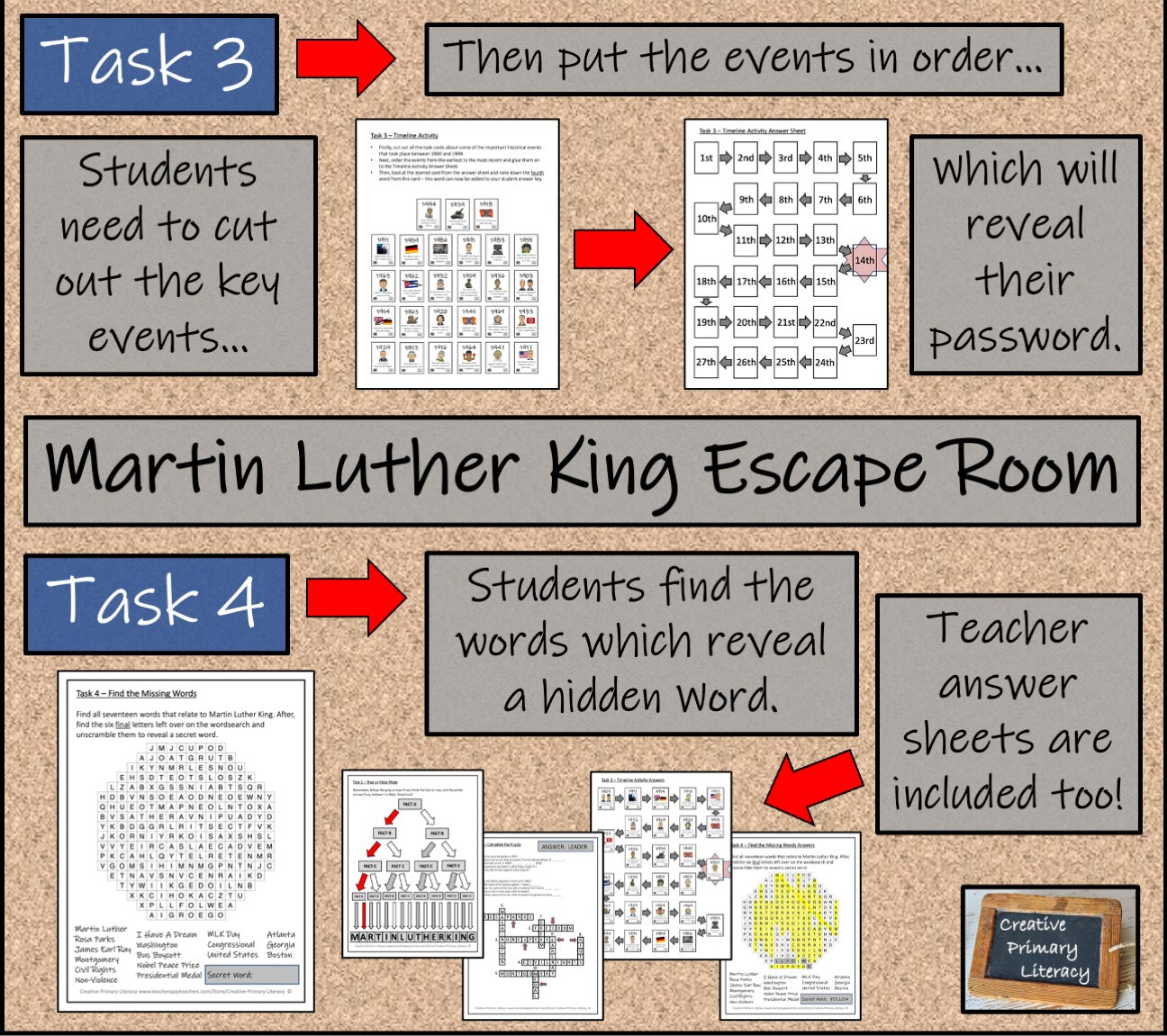 Martin Luther King Escape Room Activity