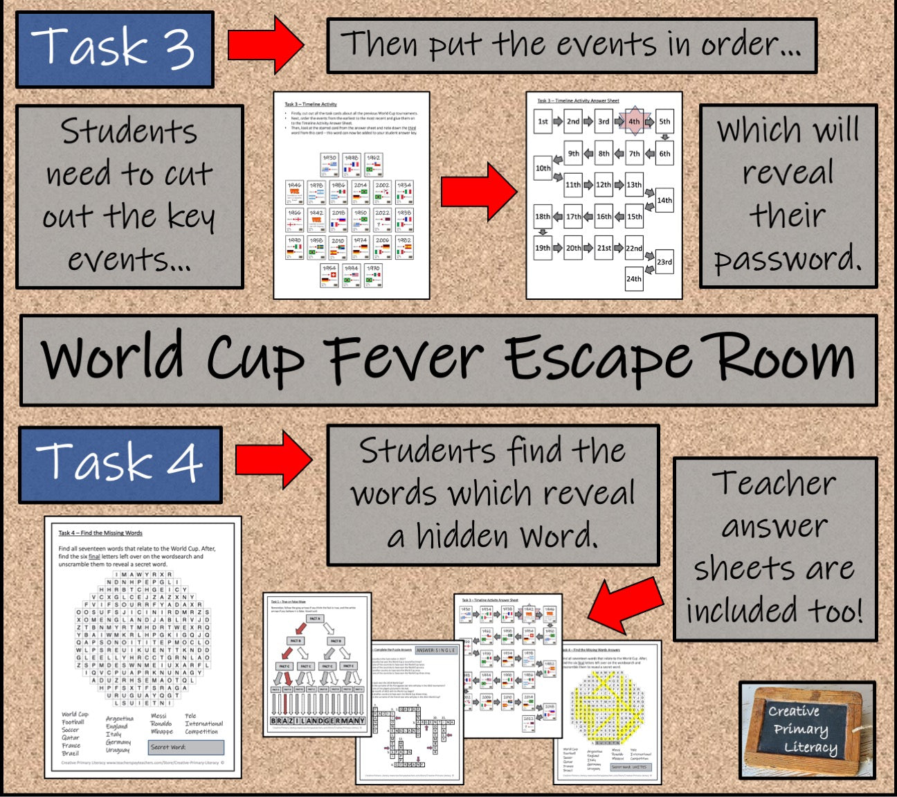 Soccer World Cup Escape Room Activity