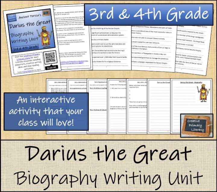 Darius the Great Close Reading & Biography Bundle | 3rd Grade & 4th Grade