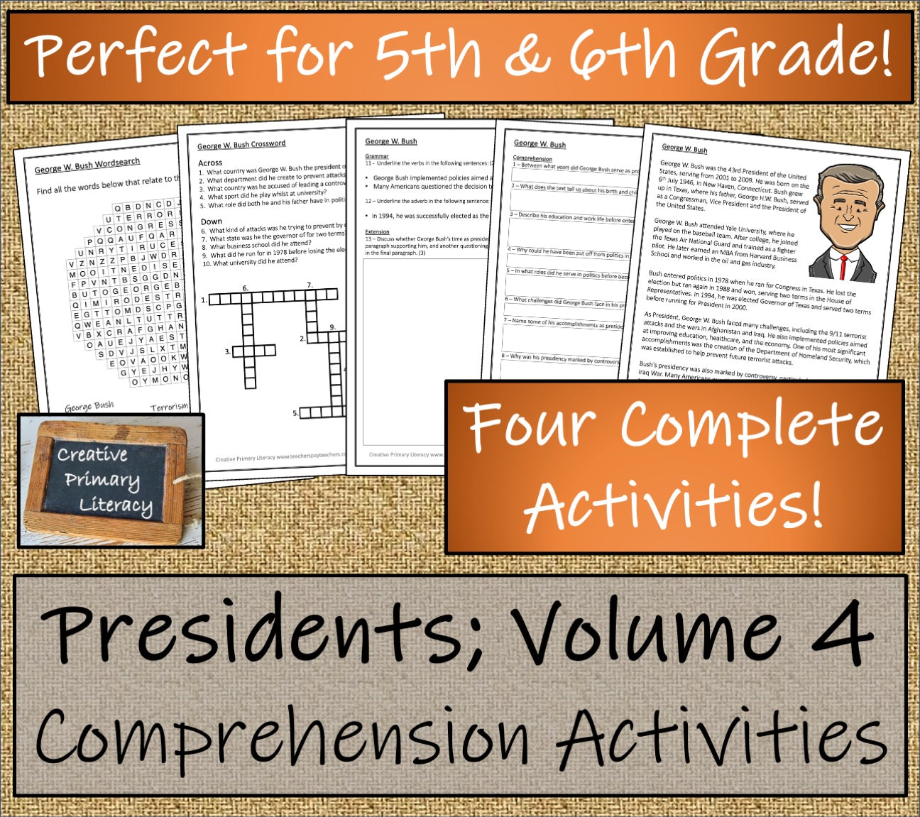 American Presidents Volume 4 Close Reading Comprehension Book | 5th & 6th Grade