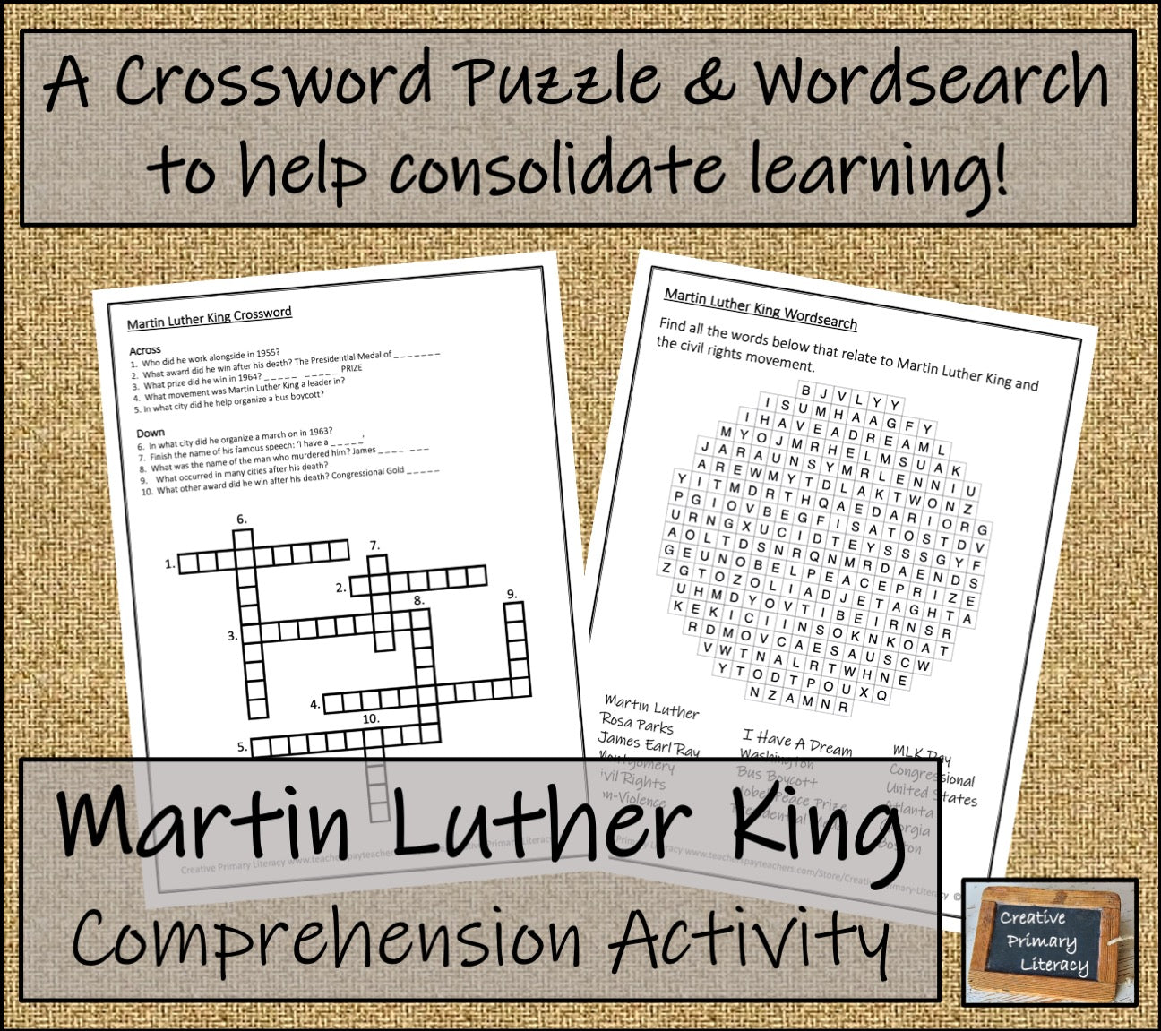 Martin Luther King Biography Writing Unit | 5th Grade & 6th Grade