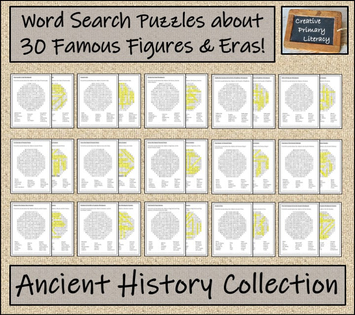 Ancient History Word Search Puzzle Collection