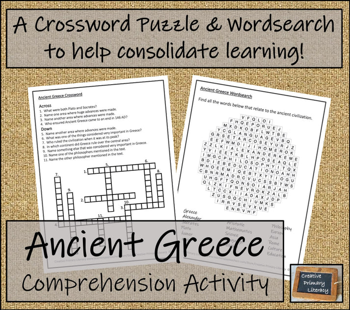 Ancient Greece Close Reading Comprehension Activity | 5th Grade & 6th ...