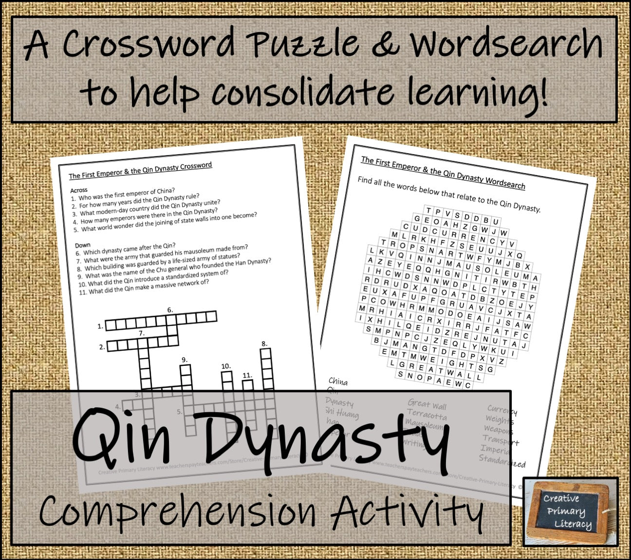 The First Emperor & the Qin Dynasty Close Reading Activity | 3rd & 4th Grade
