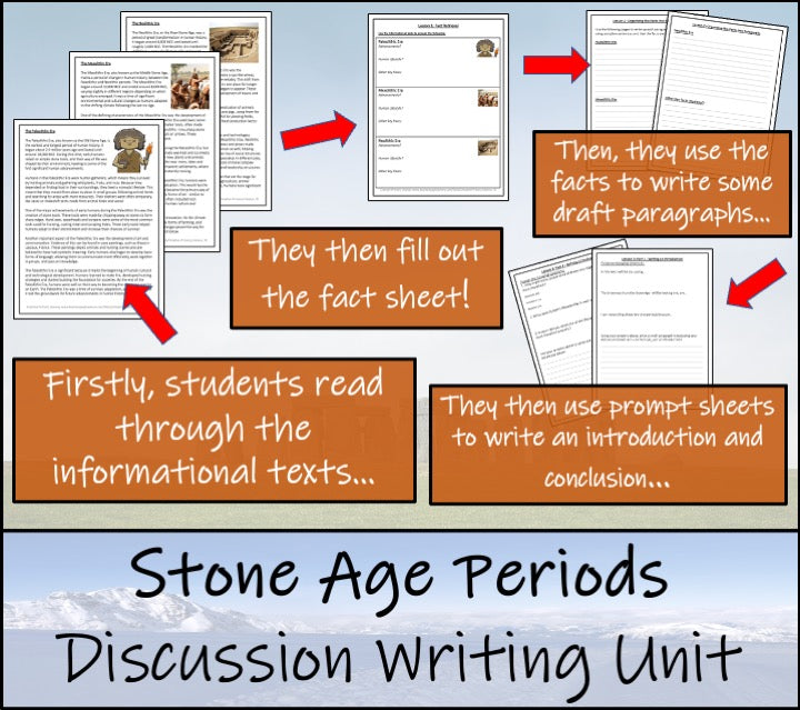 Most Important Era of the Stone Age Opinion Writing Unit | 5th & 6th Grade