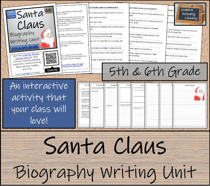 Santa Claus Close Reading & Biography Bundle | 5th Grade & 6th Grade