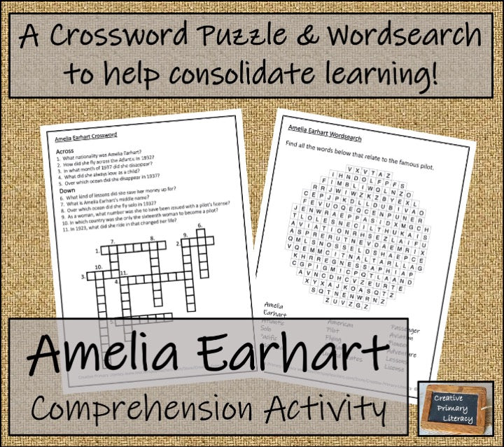 Amelia Earhart Biography Writing Unit | 5th Grade & 6th Grade