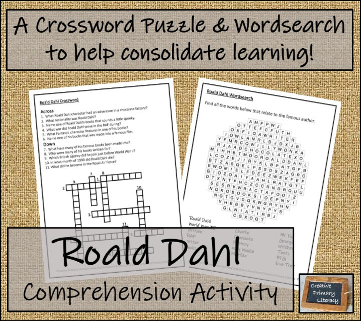 Roald Dahl Biography Writing Unit | 5th Grade & 6th Grade