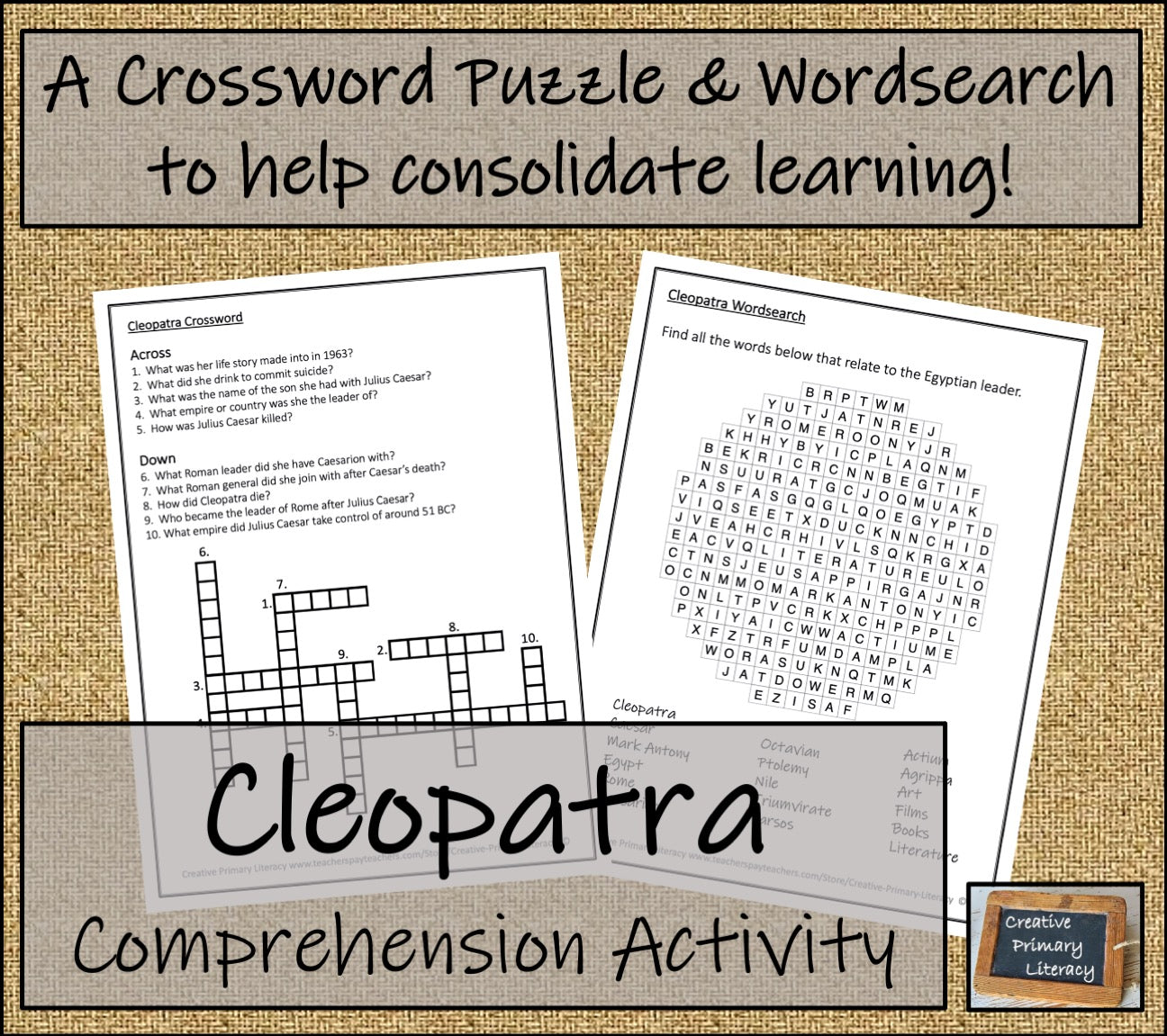 Cleopatra Biography Writing Unit | 3rd Grade & 4th Grade