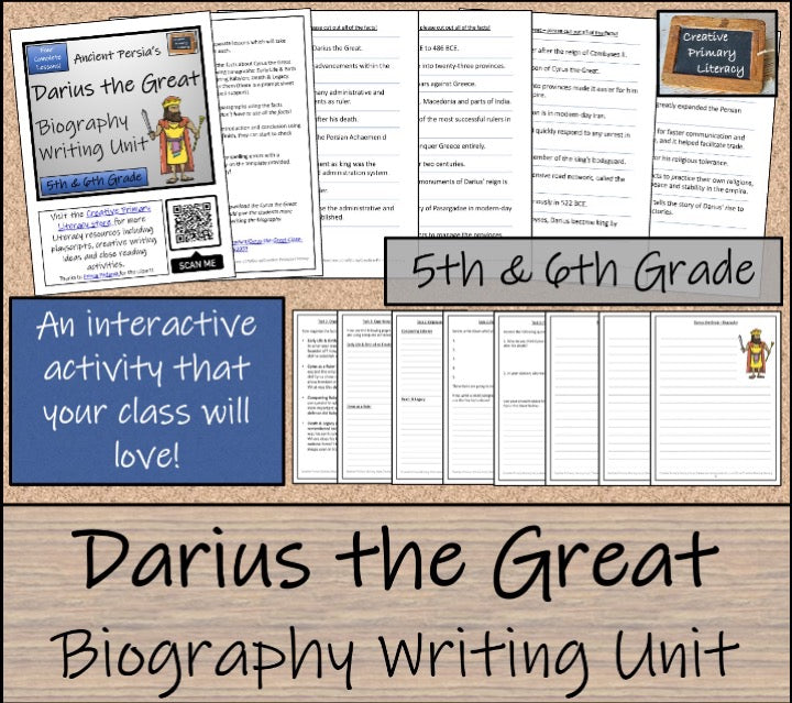 Darius the Great Close Reading & Biography Writing Bundle | 5th & 6th Grade