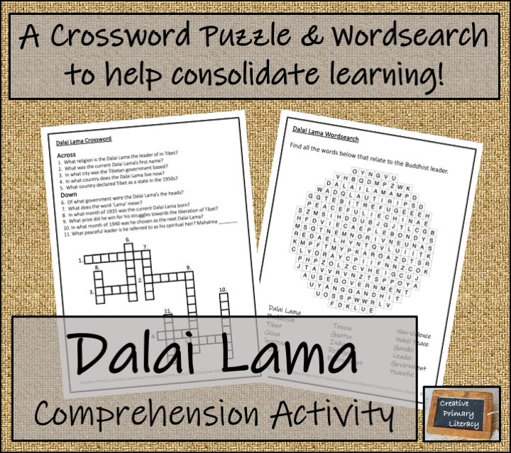 Dalai Lama Biography Writing Unit | 5th Grade & 6th Grade