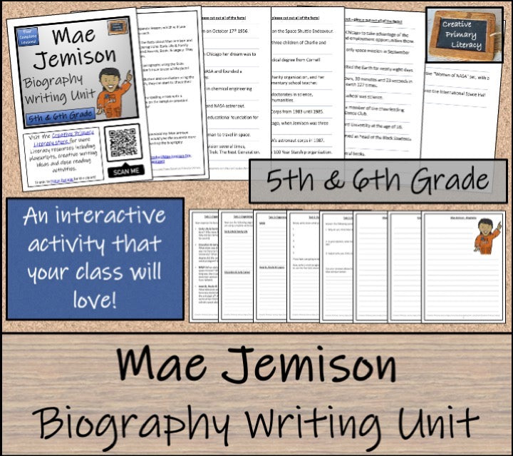 Mae Jemison Close Reading & Biography Bundle | 5th Grade & 6th Grade