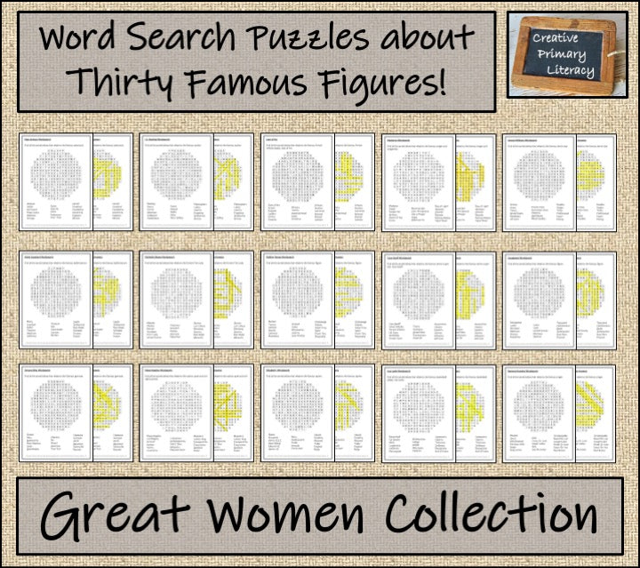 Great Women Word Search Puzzle Collection