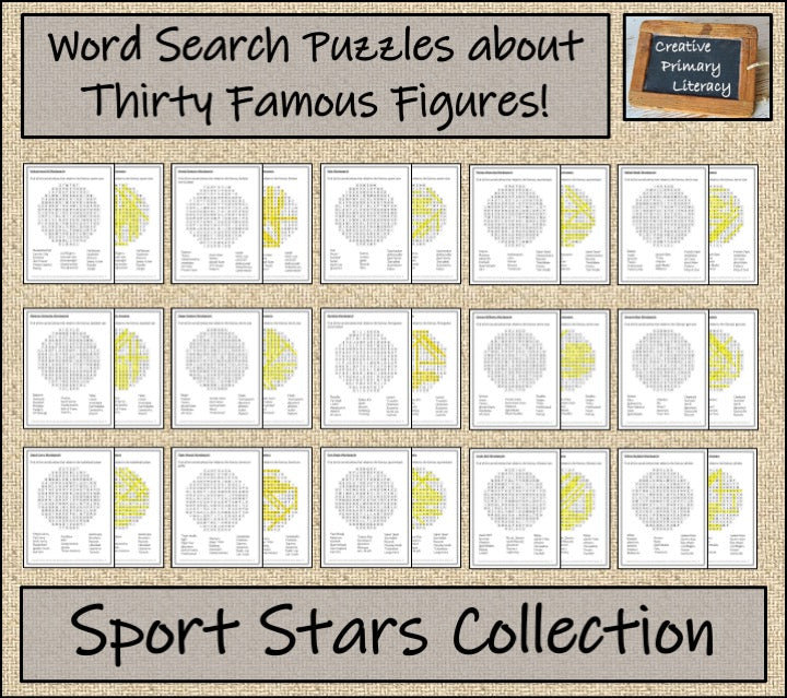 Sport Stars Word Search Puzzle Collection