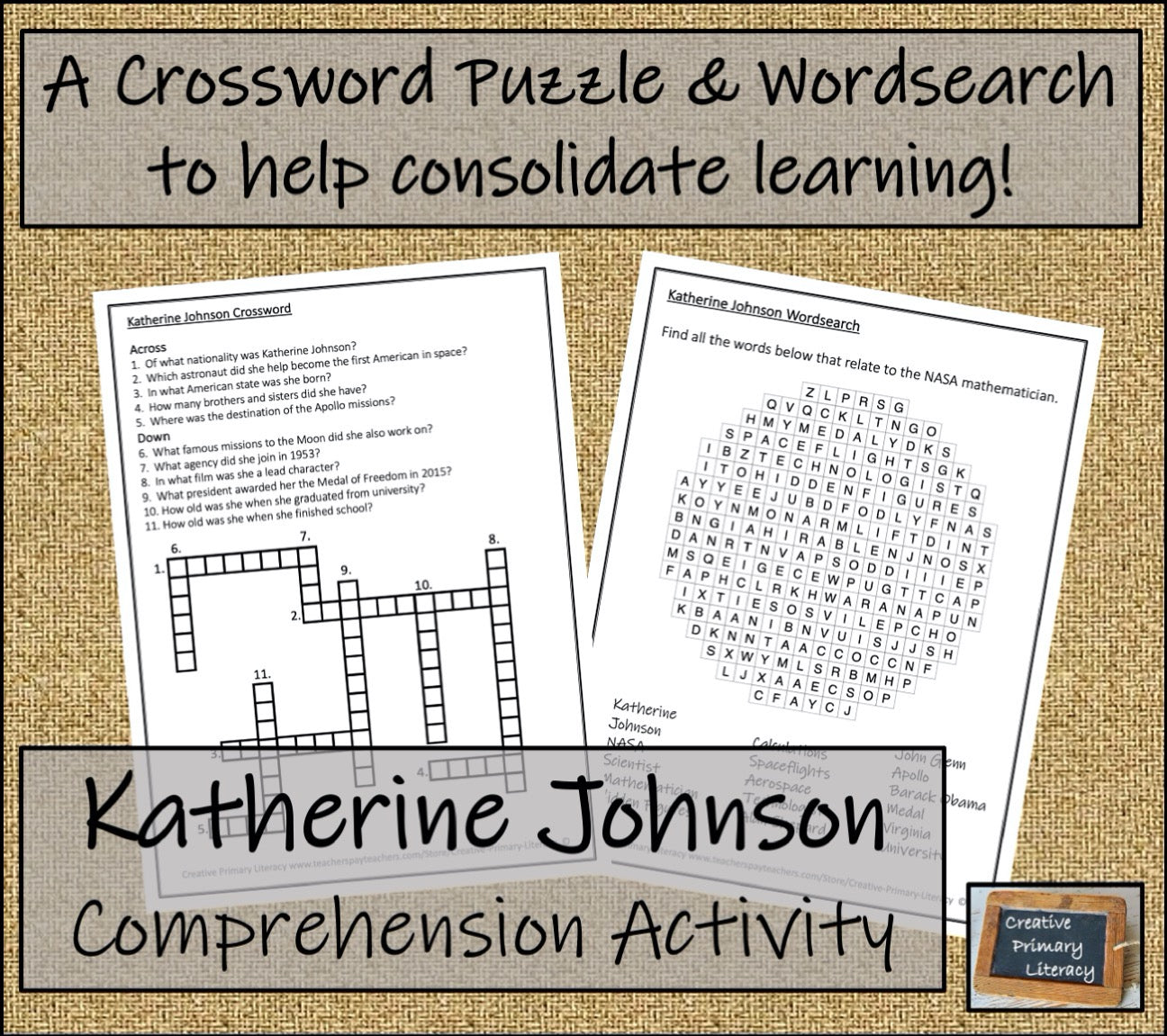 Katherine Johnson Biography Writing Activity | 5th Grade & 6th Grade