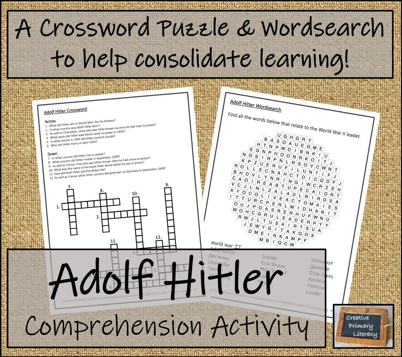 Adolf Hitler Biography Writing Unit | 5th Grade & 6th Grade