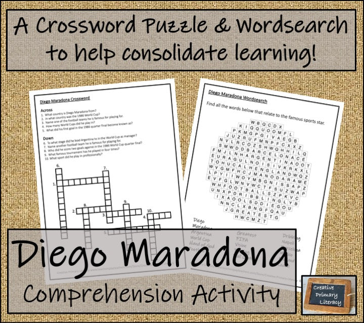 Diego Maradona Biography Writing Unit | 5th Grade & 6th Grade