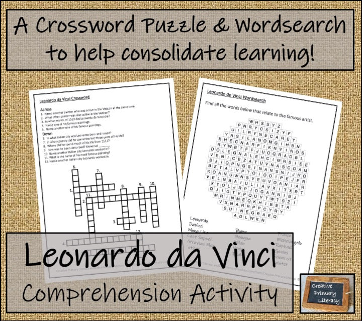 Leonardo da Vinci Biography Project & Writing Unit | 5th Grade & 6th Grade