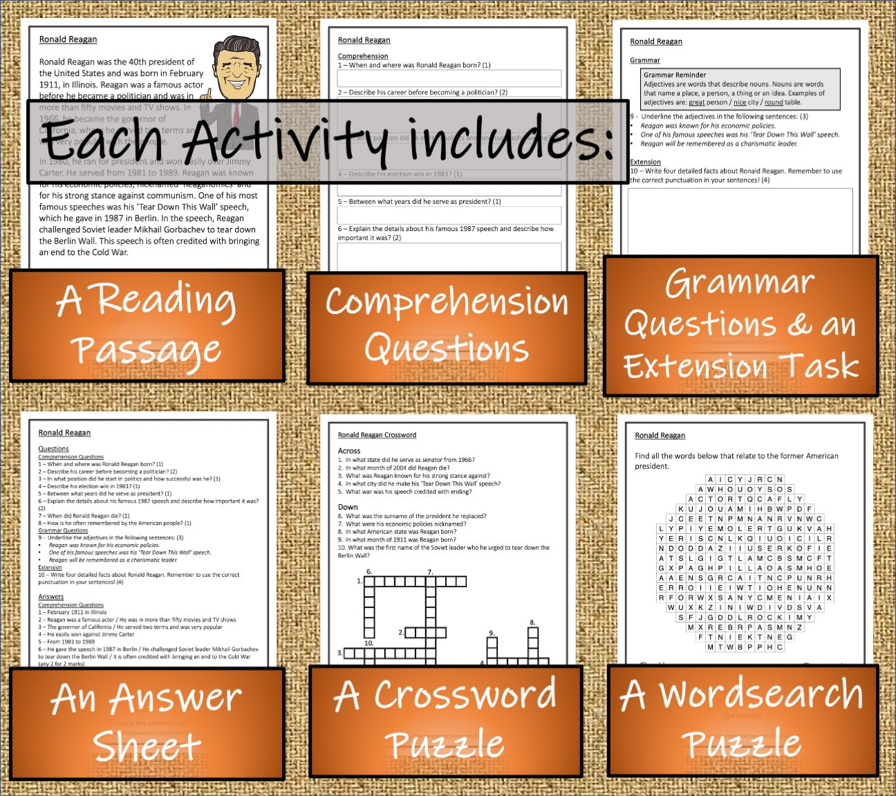 American Presidents Volume 3 Close Reading Comprehension Book | 3rd & 4th Grade