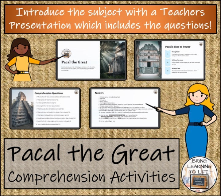 Pacal the Great Close Reading & Biography Bundle | 5th Grade & 6th Grade