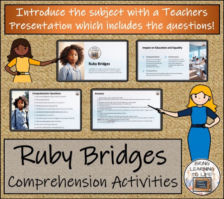 Ruby Bridges Close Reading & Biography Bundle | 5th Grade & 6th Grade