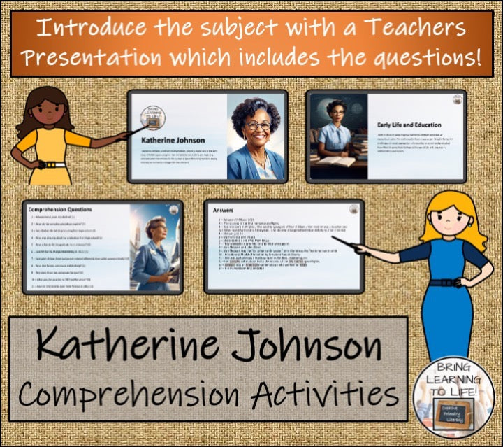 Katherine Johnson Close Reading & Biography Bundle | 5th Grade & 6th Grade