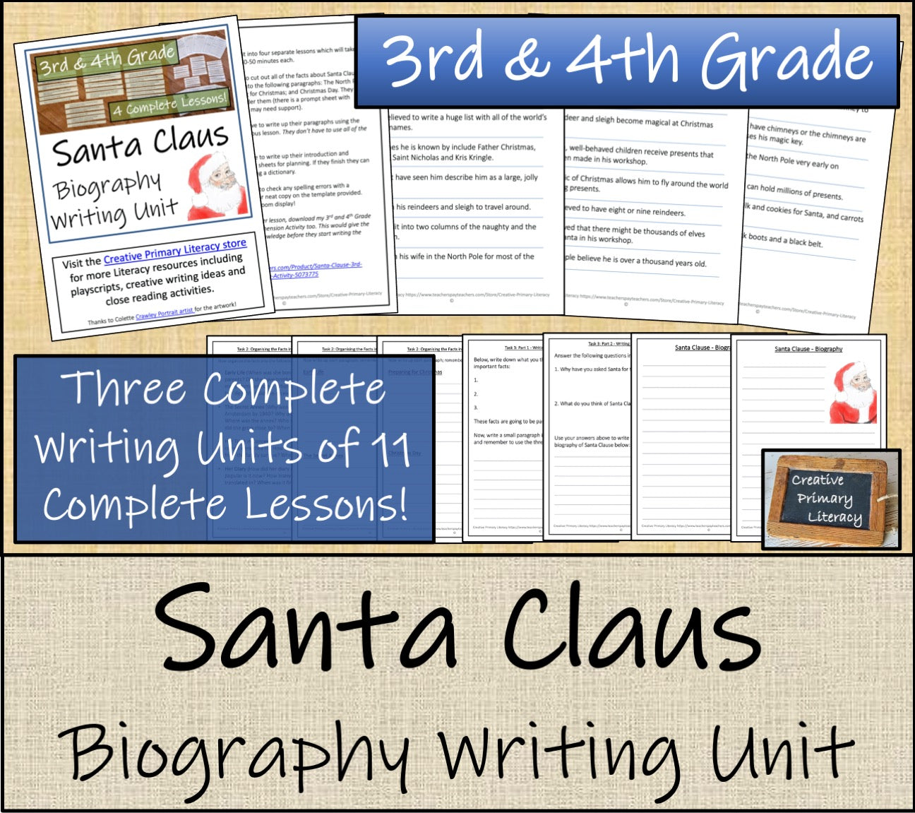 Emergency Sub Plans | Christmas Bundle | 3rd Grade & 4th Grade