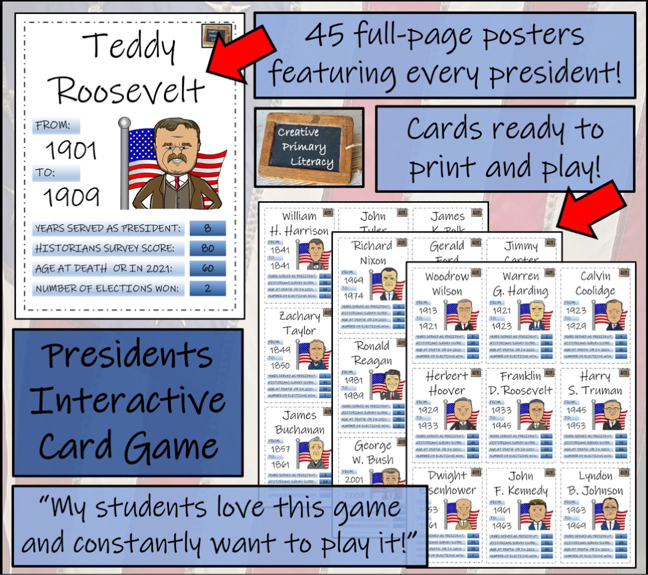 American Presidents Mega Bundle of Activities | 3rd Grade & 4th Grade