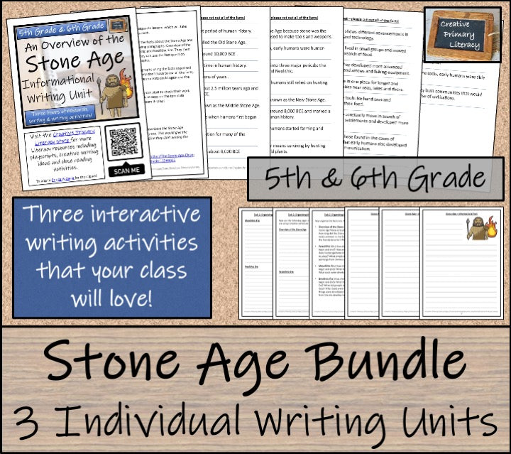 Stone Age Mega Bundle of Activities | 5th Grade & 6th Grade