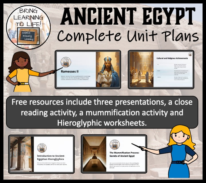 Ancient Egypt Unit Plans | 5th Grade or 6th Grade