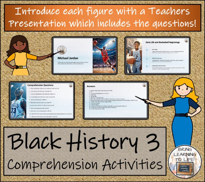 Black History Volume 3 Close Reading Comprehension Bundle | 5th & 6th Grade