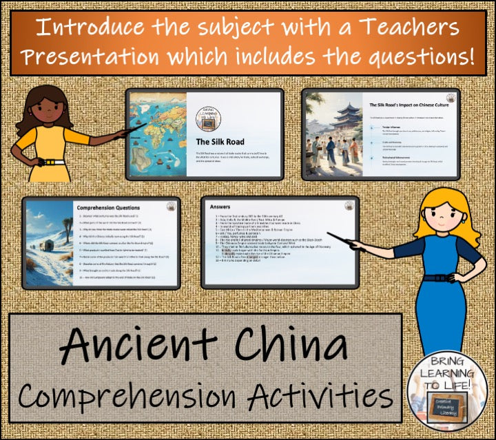 Ancient China Close Reading Comprehension Bundle | 5th Grade & 6th Grade