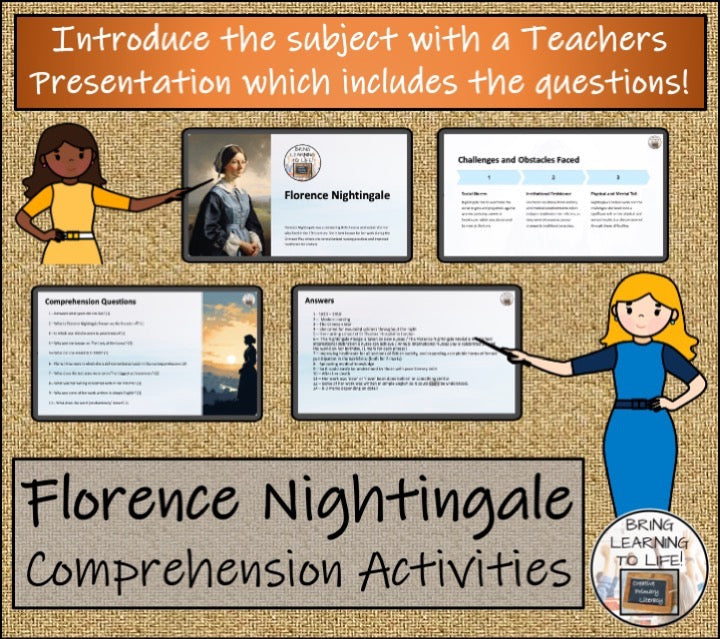 Florence Nightingale Close Reading & Biography Bundle | 5th Grade & 6th Grade