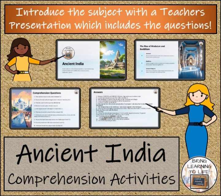 Ancient India Close Reading & Informational Writing Bundle | 5th & 6th Grade