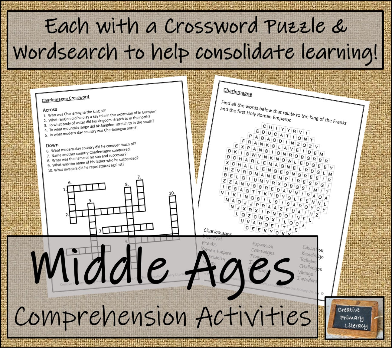 Middle Ages Close Reading Comprehension Book | 3rd Grade & 4th Grade