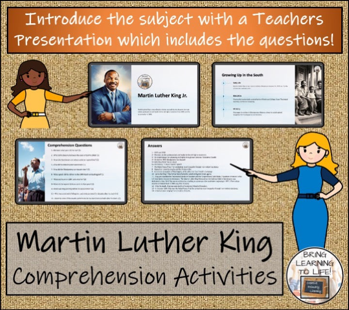 Martin Luther King Close Reading & Biography Bundle | 5th Grade & 6th Grade