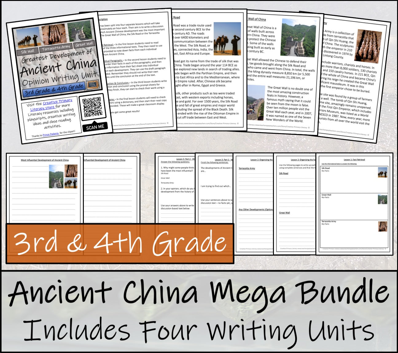 Ancient China Mega Bundle of Activities | 3rd Grade & 4th Grade