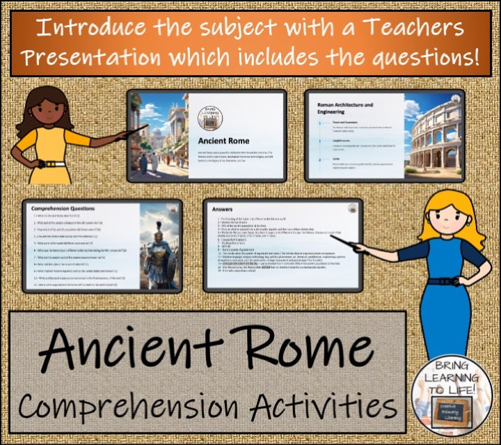 Ancient Rome Close Reading & Informational Writing Bundle 5th Grade & 6th Grade