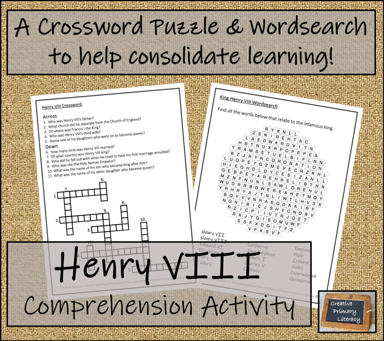 King Henry VIII Biography Project & Writing Unit | 5th Grade & 6th Grade