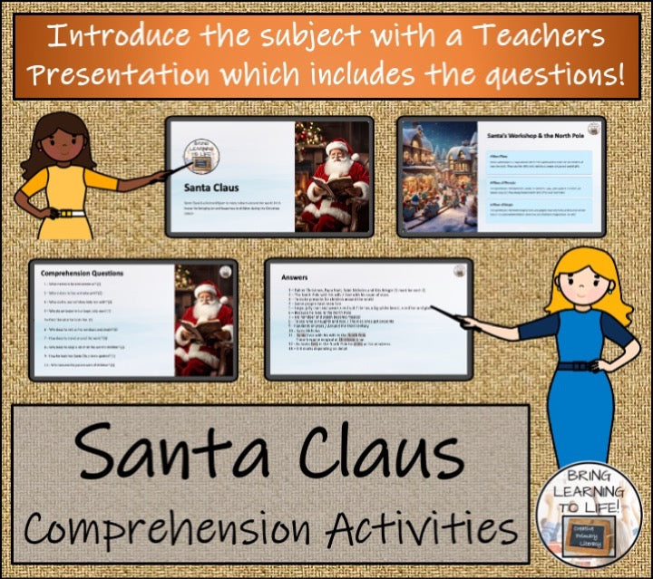 Santa Claus Close Reading & Biography Bundle | 5th Grade & 6th Grade