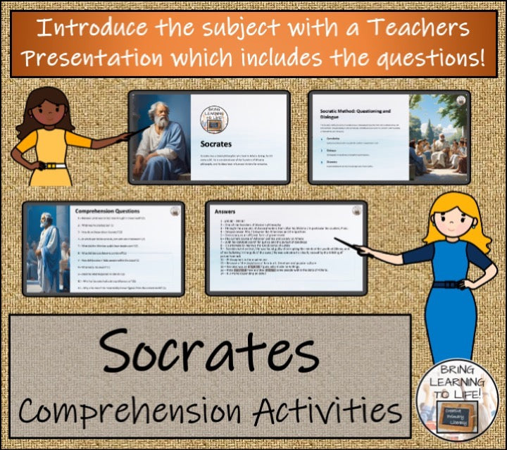 Socrates Close Reading & Biography Bundle | 5th Grade & 6th Grade