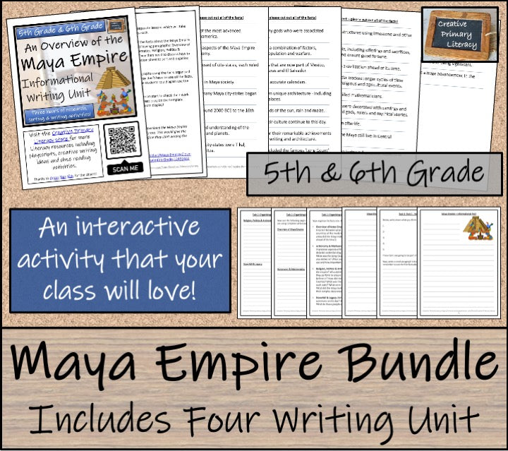 Maya Empire Mega Bundle of Activities | 5th Grade & 6th Grade