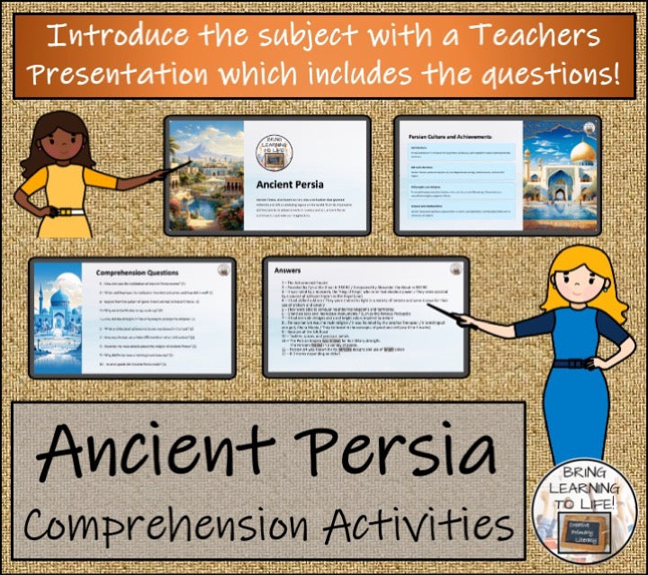 Ancient Persia Close Reading & Informational Writing Bundle | 5th & 6th Grade